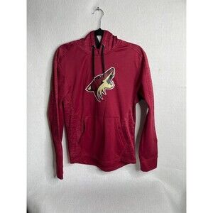 Arizona Coyotes Majestic Hooded Pullover Sweatshirt Front Pocket Sz S Thermabase